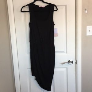 Black asymmetrical dress